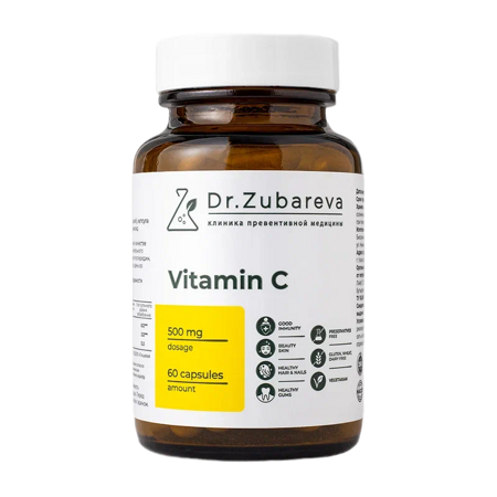 Dr.Zubareva Витамин C 500 мг, 60 капсул